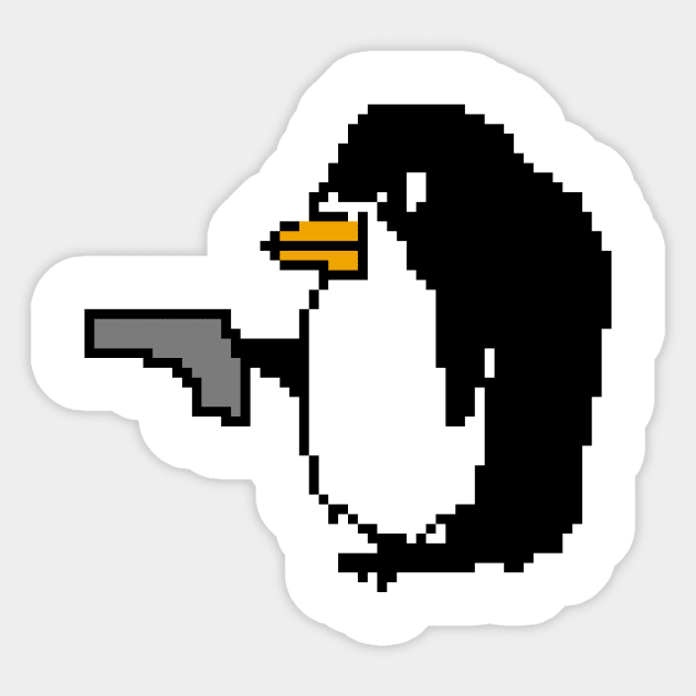 POKEY WITH GUN Sticker by THE ARCTIC CIRCLE